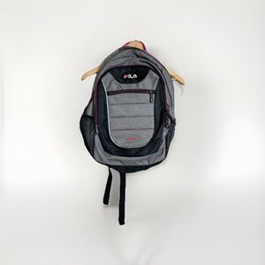 FILA Backpack Filatech Gray/Black/Pink 16" x 12" Medium Sized Pack School